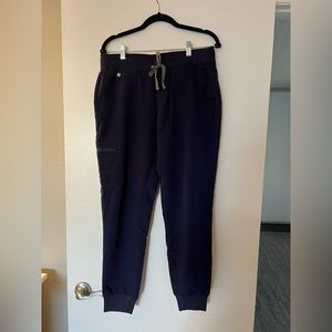 Figs Zamora jogger scrub pants navy blue